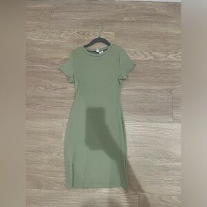 Sage Green Mini Dress